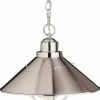 Outlet π€© Kichler Lighting Seaside 150W 1-Light Medium Base Outdoor Pendant in Brushed Nickel π₯° 1 Outlet π€© Kichler Lighting Seaside 150W 1-Light Medium Base Outdoor Pendant in Brushed Nickel π₯° -Kichler Lighting shop Query 1011