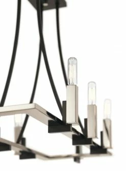 Cheap 🎉 Kichler Lighting Bensimone 14 in. 60W 8-Light Candelabra E-12 Linear Chandelier in Black 🎉 -Kichler Lighting shop Query 1018