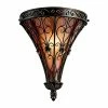 Best reviews of 🎉 Kichler Lighting Marchesa 60W 1-Light Wall Sconce with Piastra Glass in Terrene Bronze 🎉