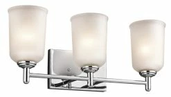 Top 10 ❤️ Kichler Lighting Shailene™ 3-Light Bath Light in Polished Chrome 🛒