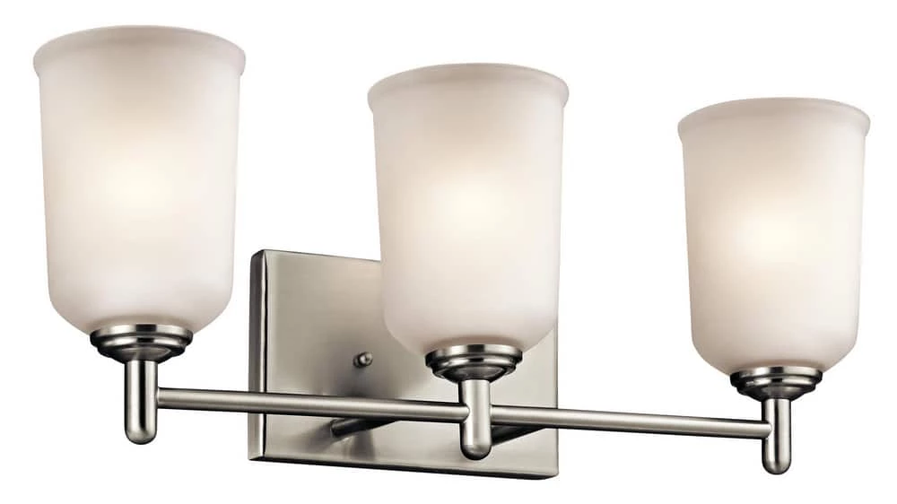 Best Pirce ⭐ Kichler Lighting Shailene™ 3-Light Bath Light in Brushed Nickel 🧨 3 Best Pirce ⭐ Kichler Lighting Shailene™ 3-Light Bath Light in Brushed Nickel 🧨