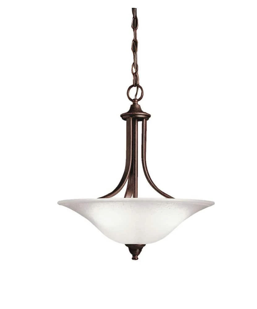 Best Pirce 𧨠Kichler Lighting Dover 19 in. 100 W 3-Light Medium Incandescent Pendant in Tannery Bronze π₯° 3 Best Pirce 𧨠Kichler Lighting Dover 19 in. 100 W 3-Light Medium Incandescent Pendant in Tannery Bronze π₯°