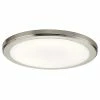 Flash Sale 🤩 Kichler Lighting Zeo 13 in. 24W 1-Light Integrated LED Flush Mount Ceiling Fixture in Brushed Nickel 💯 -Kichler Lighting shop Query 1095