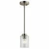 Best deal 🥰 Kichler Lighting Winslow™ 75W 1-Light Medium E-26 Incandescent Mini Pendant in Brushed Nickel 🧨 -Kichler Lighting shop Query 11