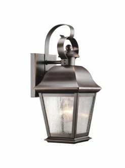 Promo 👍 Kichler Lighting Mount Vernon 100W 1-Light Medium Base Lantern in Olde Bronze 😀