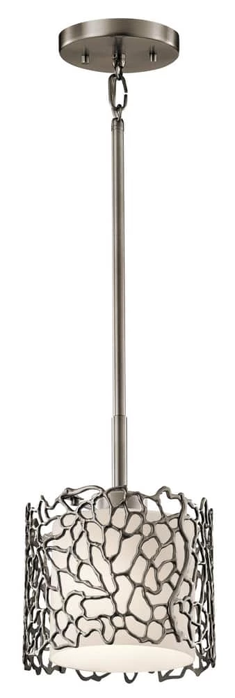 Flash Sale π Kichler Lighting Silver Coral 10 in. 1-Light Mini Pendant in Classic Pewter β 3 Flash Sale π Kichler Lighting Silver Coral 10 in. 1-Light Mini Pendant in Classic Pewter β