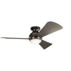 New ❤️ Kichler Lighting Sola 65W 3-Blade Ceiling Fan with 44 in. Blade Span in Olde Bronze ✔️
