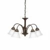 Buy ⌛ Kichler Lighting Wynberg 13-3/4 in. 100 W 5-Light Medium Chandelier with Satin Etched in Olde Bronze 😉 -Kichler Lighting shop Query 113
