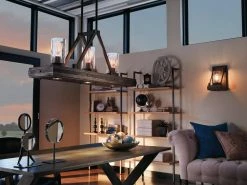 Best Sale 🎁 Kichler Lighting Colerne 100W 3-Light Medium Base Incandescent Chandelier in Auburn Stained 🔔 -Kichler Lighting shop Query 1133