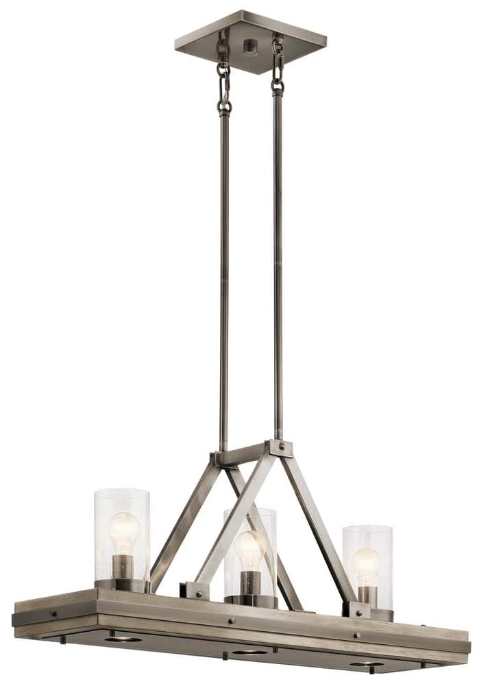 Discount π Kichler Lighting Colerne 100W 3-Light Linear Chandelier in Classic Pewter π₯° 3 Discount π Kichler Lighting Colerne 100W 3-Light Linear Chandelier in Classic Pewter π₯°