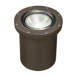Outlet 🔔 Kichler Lighting 75W 1-Light Medium E-26 Incandescent Small In-Ground Well Light in Architectural Bronze 👏