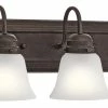 Promo ✔️ Kichler Lighting 100W 3-Light Medium E-26 Incandescent Vanity Fixture in Tannery Bronze™ 💯 -Kichler Lighting shop Query 1162