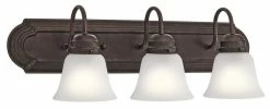 Promo ✔️ Kichler Lighting 100W 3-Light Medium E-26 Incandescent Vanity Fixture in Tannery Bronze™ 💯