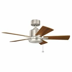 Outlet 🌟 Kichler Lighting Bowen™ 42 in. 5-Blade Ceiling Fan in Brushed Nickel 🔥