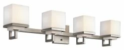Best Pirce 👍 Kichler Lighting Metro Park 60W 4-Light Candelabra Bracket Fixture in Brushed Nickel 😀