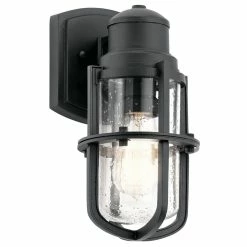 Budget 👏 Kichler Lighting Suri 75W 1-Light Medium E-26 Incandescent Outdoor Wall Sconce in Textured Black ✔️