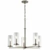 Top 10 ✔️ Kichler Lighting Crosby 60W 5-Light Candelabra E-12 Incandescent Chandelier in Brushed Nickel ✔️ -Kichler Lighting shop Query 121