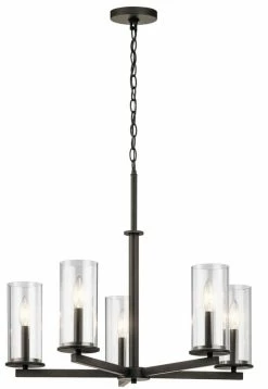 Coupon 🔥 Kichler Lighting Crosby 40W 5-Light Chandelier in Olde Bronze 🔥