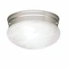Wholesale ⭐ Kichler Lighting Ceiling Space 60 W 2-Light Incandescent Medium Flush Mount Ceiling Fixture in Brushed Nickel 🛒 -Kichler Lighting shop Query 1223