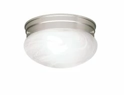 Wholesale ⭐ Kichler Lighting Ceiling Space 60 W 2-Light Incandescent Medium Flush Mount Ceiling Fixture in Brushed Nickel 🛒