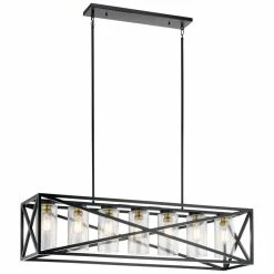 Brand new 👍 Kichler Lighting Moorgate 60W 7-Light Medium E-26 Incandescent Chandelier in Black 🛒