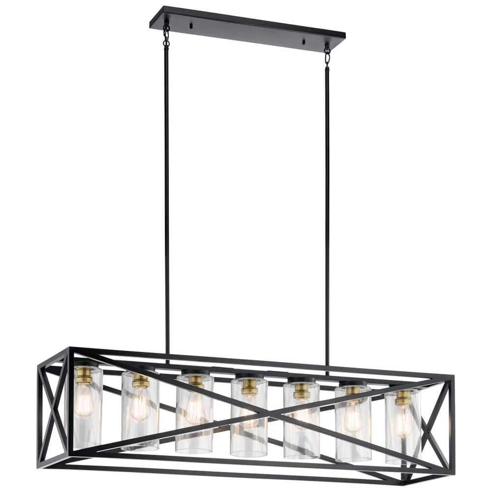 Brand new π Kichler Lighting Moorgate 60W 7-Light Medium E-26 Incandescent Chandelier in Black π 3 Brand new π Kichler Lighting Moorgate 60W 7-Light Medium E-26 Incandescent Chandelier in Black π