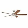 Cheapest ⌛ Kichler Lighting Starkk™ 60 in. 71W 5-Blade LED Ceiling Fan in Brushed Nickel 👍 2 Cheapest ⌛ Kichler Lighting Starkk™ 60 in. 71W 5-Blade LED Ceiling Fan in Brushed Nickel 👍 -Kichler Lighting shop Query 1242