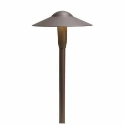 Budget ✨ Kichler Lighting Dome 4W 1-Light LED Path Light in Textured Architectural Bronze ✨