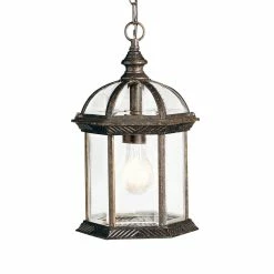 Cheapest 🥰 Kichler Lighting Barrie 100W 1-Light Outdoor Pendant in Tannery Bronze ✨