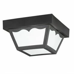 Cheap 😉 Kichler Lighting 5 in. 1-Light Outdoor Flushmount Fixture in Black 🧨