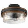 New 🔔 Kichler Lighting Grand Bank™ 60W 2-Light Semi-Flush Mount Ceiling Fixture in Auburn Stained 🎁 -Kichler Lighting shop Query 1293
