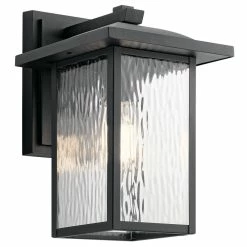 Best Sale โญ Kichler Lighting Capannaโข 75W 1-Light Medium E-26 Incandescent Outdoor Wall Sconce in Textured Black ๐