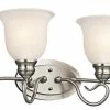 Discount 🔔 Kichler Lighting Tanglewood™ 1-Light Bath Light in Brushed Nickel 💯 -Kichler Lighting shop Query 1304