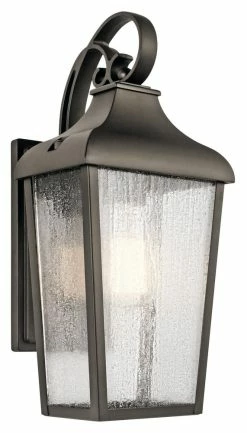Cheapest 🧨 Kichler Lighting Forestdale 1-Light 60W Down Lighting Outdoor Wall Sconce in Olde Bronze 😉