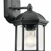 Outlet 𧨠Kichler Lighting Barrie 100W 1-Light Outdoor Wall Lantern in Black ⨠1 Outlet 𧨠Kichler Lighting Barrie 100W 1-Light Outdoor Wall Lantern in Black ⨠-Kichler Lighting shop Query 1321