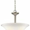 Buy 🔔 Kichler Lighting Armida 100W 2-Light Medium E-26 Incandescent Semi-Flush Mount Inverted Pendant in Brushed Nickel 🎁 -Kichler Lighting shop Query 1323