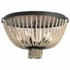 Buy ✔️ Kichler Lighting Brisbane 18 in. 300W 5-Light Candelabra E-12 Incandescent Flush Mount Ceiling Fixture in Distressed Black 🎁