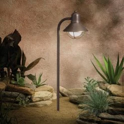 Top 10 🛒 Kichler Lighting Seaside 18.5W 1-Light Wedge S8 Incandescent Path Light in Olde Bronze 🔔