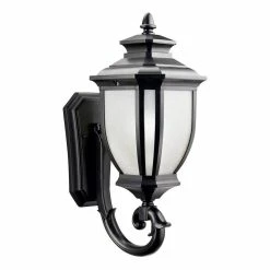 Promo ❤️ Kichler Lighting Salisbury™ 100W 1-Light Medium Lantern in Black 👍
