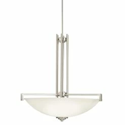 New 🥰 Kichler Lighting Eileen 150 W 4-Light Medium Pendant in Brushed Nickel ⌛
