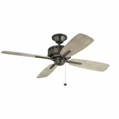 Hot Sale ⌛ Kichler Lighting Eads 78W 4-Blade Indoor Ceiling Fan with 52 in. Blade Span in Olde Bronze 🔥