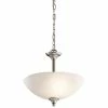 Budget π Kichler Lighting Jolie 15 in. 100W 2-Light Medium Incandescent Ceiling Light in Brushed Nickel 𧨠1 Budget π Kichler Lighting Jolie 15 in. 100W 2-Light Medium Incandescent Ceiling Light in Brushed Nickel 𧨠-Kichler Lighting shop Query 1361