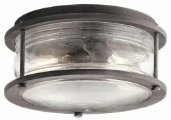 New 🔥 Kichler Lighting Ashland Bay 60W 2-Light Ceiling Mount Incandescent Ceiling Light in Weathered Zinc 🔥