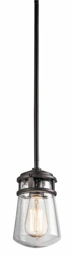 Top 10 π Kichler Lighting Lyndon 9-1/2 in. 75W 1-Light Medium Base Incandescent Extension Pendant in Architectural Bronze π
