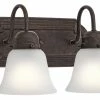 Wholesale 👍 Kichler Lighting 100W 2-Light Medium E-26 Incandescent Vanity Fixture in Tannery Bronze ✔️ -Kichler Lighting shop Query 1372