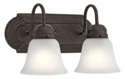 Wholesale 👍 Kichler Lighting 100W 2-Light Medium E-26 Incandescent Vanity Fixture in Tannery Bronze ✔️