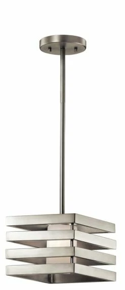 Deals 🎉 Kichler Lighting Realta 50W 1-Light Halogen Mini Pendant in Brushed Nickel 😉