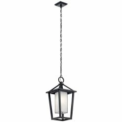Best deal ✔️ Kichler Lighting Pai™ 150W 1-Light Medium E-26 Incandescent Outdoor Pendant in Black 👏