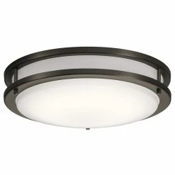 Top 10 🧨 Kichler Lighting Avon 28.5W 1-Light Integrated LED Flush Mount Ceiling Fixture in Olde Bronze 😍