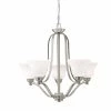 Flash Sale 🔥 Kichler Lighting Langford 100W 5-Light Medium Base Incandescent Chandelier in Brushed Nickel 😀 -Kichler Lighting shop Query 139
